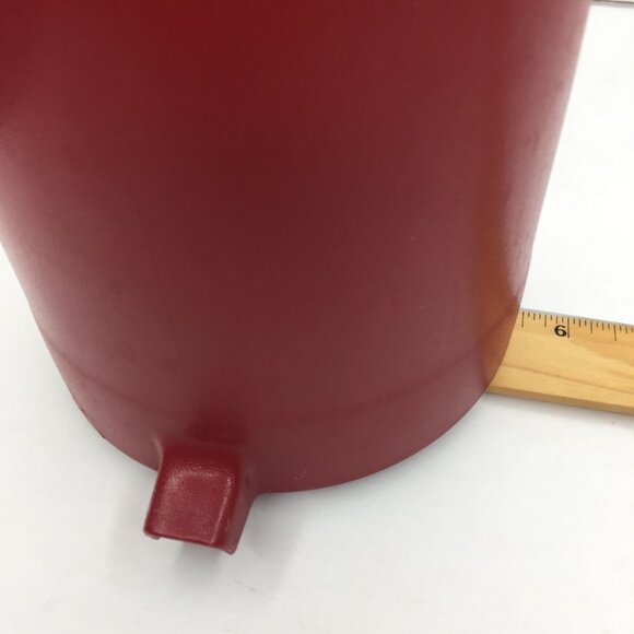 Vintage Tupperware 1.5 Quart Red Pitcher 1676-1 Push Button Seal Lid - Picture 8 of 16